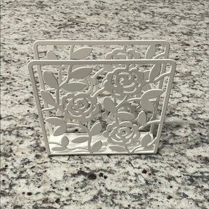 Floral Metal Napkin Holder
